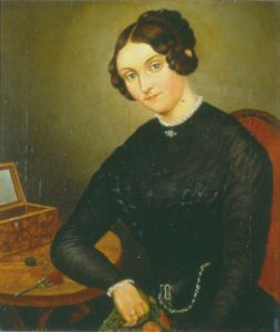 Oil painting, unknown painter, ca. 1832; Stadtmuseum Bonn. The painting is included on page 1 of Johanna Kinkel: Eine Auswahl aus ihrem literarischen Werk, compiled by Monica Klaus, ed. by Ingrid Bodsch (Bonn: Stadtmuseum, 2010). 