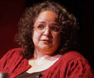 Gabriela Lena Frank speaking at University of the Pacific
